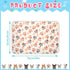 4 Pcs Pet Blanket Dog Puppy Blanket Paw Print Fleece Blanket for Small Medium Pet Dog Cat Warm Soft Sleep Mat Guinea Pig Cage Liners Blanket (White,Medium(30 x 20.5 Inch)) by Tatuo