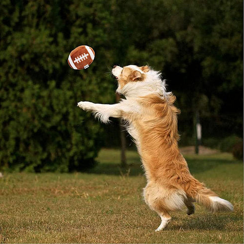 3-PACK Interactive Dog Toys Ball for Small and Medium Dogs, Soccer Ball, Football and Tennis Balls, Stuffed with Squeak