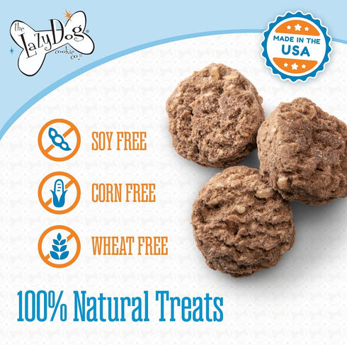 The Lazy Dog Cookie Co. Soft Dog Treats, Mutt Mallows My Little Pumpkin, Wheat-Free, 5 oz (Pack of 3)