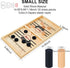 HELLO PAPAYA Fast Sling Puck Game - Test Your Speed and Accuracy with This Fast-Paced Wooden Air Hockey Desktop Battle