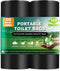 50 Portable Toilet Bags, Thick Biodegradable Camping Toilet Bags for Portable Potty,