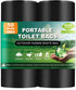 50 Portable Toilet Bags, Thick Biodegradable Camping Toilet Bags for Portable Potty,