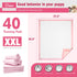 31.5" 35.4" 40 Count, Joyeux Extra Large Puppy Pads, Super Absorbent, Ultra Leak-Proof, Quick Dry - x Pee Pads for Dogs