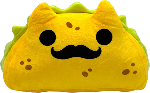 Mister Taco Cat Dog Toy Funny Cute Mexican Food Stuffed Chew Toy with Puzzle Treat Compartments and Reattachable Covers
