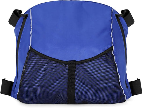 Portable Kayak Seat Back Storage Bag, 600D Oxford Waterproof Organizer with Adjustable Adhesive Straps and Mesh Pouch