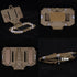Tactical Plate Carrier Vest Attachments, Universal Phone Chest Mount for Screen Size 4.7"-6.7" Molle Navigation Holder