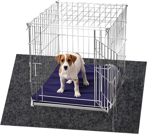 Dog Crate Mat, 30x47 Inch Non-Slip Waterproof Dog Playpen Mat, Washable Kennel