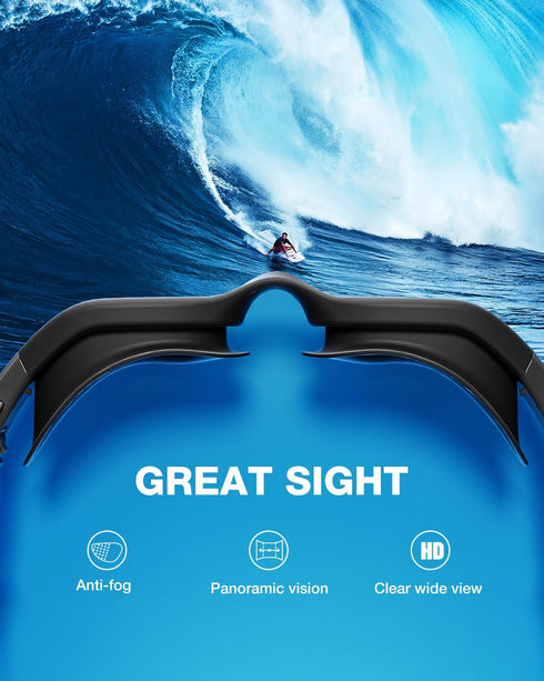 ZIONOR Swim Goggles G1 SE - Anti-Fog Swimming Goggles for Adult Men Women