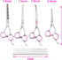 Set, 4CR 5 GEMEK Dog Grooming Scissors Stainless Steel Safety Round Tip Pet Professional Grooming Tool Pieces Kit