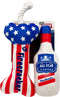Huxley & Kent Tiny Tuff Red, White, & Booze Extra Tough Dog Toy for Small Dogs, 2-Pack