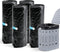Haenaeg Commode Liners, Portable Toilet Replacement Bags, Tear-Resistant with Handles, Double-layer 1.6 mil
