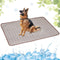 Dog Cooling Mat - Washable Portable Summer Pad, Ice Silk Self-Cooling Mat for Kennel/Sofa/Bed/Floor (Coffee, 27x39in)