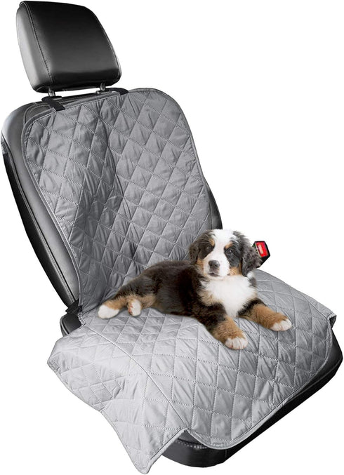 Furhaven Universal Quilted Water-Resistant Car Seat Protector - Gray, One Size