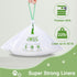 4 3, 100 Pack, Cat Litter Box Liner Compatible with Litter Box Robot & Waste Bags Waste Drawer Liners Heavy Duty White