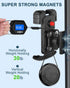 Magnetic Golf Cart Phone Holder Mount with Vibration Dampener & Ultra-Strength Neodymium N52 Magnets for EZGO/Club