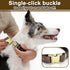 Leather Dog Collar with Metal Quick Release Buckle, Heavy Duty Adjustable Genuine Cowhide for Small Medium Large Dogs