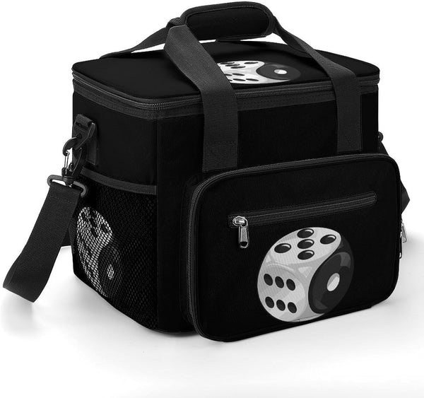 Generic Board Game Dice Cooler Bag Large Lunch Bag Car Cooler Insulated Thermal
