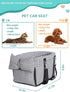 15 lbs Prpeko Dog Car Seat for Small Dogs, Anti-Collapse Pet Seat with Soft Cushion Safety Belt, Fits Dogs & Cats Under
