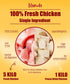 4.6oz Freeze Dried Chicken Dog Treats Cat Treats, Single Ingredient Raw Chicken Pet Treats, Food Topper, Training