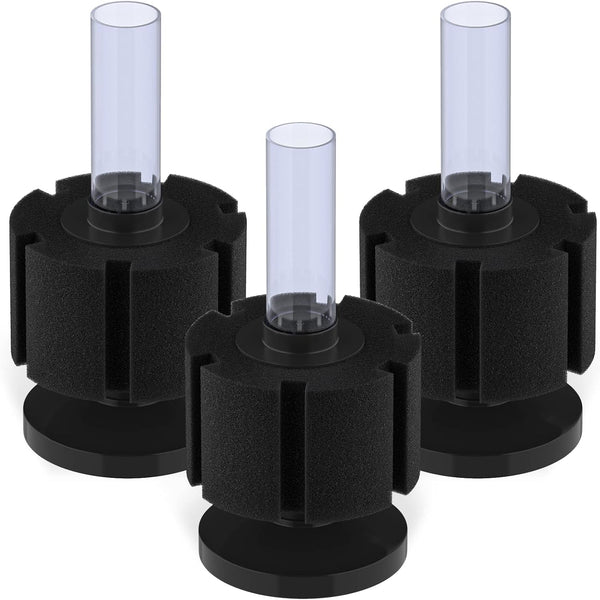 Pawfly Quiet Bio Sponge Filter for Betta Fry, Shrimp & Small Fish | 3 Pack for Fish Tank up to 30 Gallons