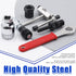Glarks 6Pcs Bike Repair Tool Kit, Bicycle Crank Extractor, Bottom Bracket Removal Tool & Chain Breaker