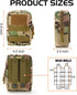 Gogoku 3 Pack Pack Molle Pouch Combo Water Bottle Pouch Holder Tactical Molle Pouches Compact Utility Waist Bag