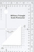 1.2mm Transparent Plastic Military UTM/MGRS Coordinate Scale Map Reading and Land Navigation Topographical Map Scale