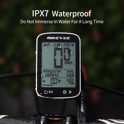 2.4" Bike Speedometer GPS Wireless Cycling Computer Auto Start/Stop, Auto Backlight, Waterproof Bicycle Odometer MPH