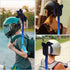 GLEAVI Helmet Pigtails with Bow Knot, Ponytail Bicycle Helmet Gradient Ramp Braids with Suction Cup