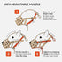 CollarDirect Leather Dog Muzzle for Boxer, English American Bulldog - Adjustable, Breathable, Anti-Barking (Brown)