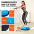 VEVOR Half Exercise Ball Trainer - 23 inch Balance Ball with Resistance Bands and Pump for Home Gym
