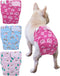 CuteBone Washable Dog Diapers Female No Tail Hole 3 Pack Reusable Doggie
