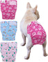 CuteBone Washable Dog Diapers Female No Tail Hole 3 Pack Reusable Doggie