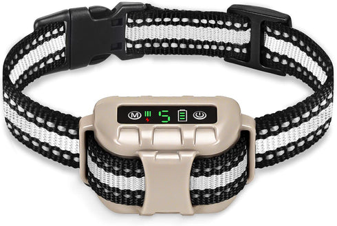 Bark Collar No Bark Collar, Rechargeable Anti Bark Collar with Adjustable Sensitivity and Intensity for Dogs