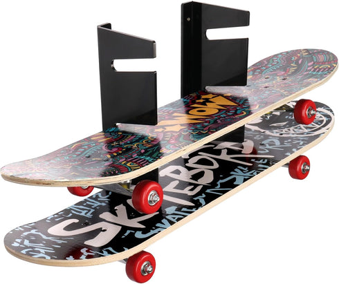Wall Mounted Skateboard Shelf, Storage Rack, Skateboard Bracket, Horizontal Space Saving Design