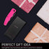 Spring Assisted Pink Pocket Knife for Women - Cute Self Defense Knife - Hot Pink Folding Knife - Mothers Day Gift