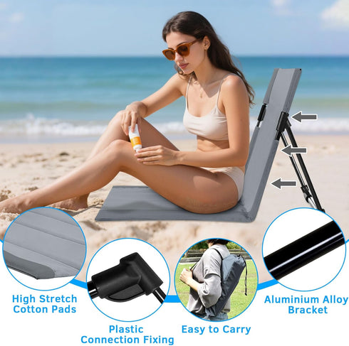 NamcheBarwa 2 Pack Foldable Pool Side Chairs, Poolside Chairs for Edge of Pool Portable Camping Folding Chair,Beach