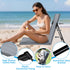 NamcheBarwa 2 Pack Foldable Pool Side Chairs, Poolside Chairs for Edge of Pool Portable Camping Folding Chair,Beach