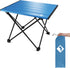 VILLEY Portable Camping Side Table, Ultralight Aluminum Folding Beach Table with Carry