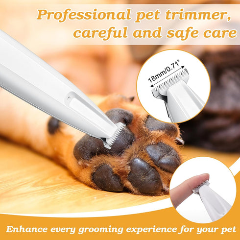 Trimmer, 2 Trimmer, Palksky Dog Paw Upgraded Speed Dog Grooming Kit with LED Display, Type-C Rechargeable Waterproof