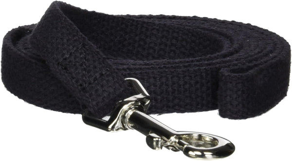 Cotton Dog Training Lead for Dogs, 6', Black