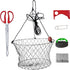 Nenkarn 24" Double Ring Crab Trap Kit with 50ft Rope, Heavy Duty Steel