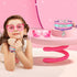 Kids Bike Basket Set for Girls, Handlebar Basket with Unicorn Bracelet, Bell, Streamers, and Sunglasses