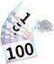 YAPJEB 1-100 Race Bibs Number Pins, Tryout Numbers for Sports, Marathon Running Events