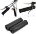 Yosoo Retro Artificial Leather Bicycle Handlebar Grips, 1 Pair for MTB Road Mountain Bike