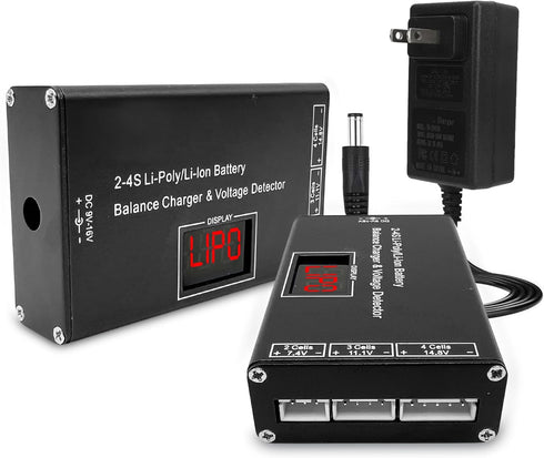 Middletown Outdoors Airsoft Battery Charger LiPo Balance Charger for Lipo/Li-Ion Battery with Wireless Voltage
