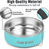 42oz Stainless Steel Dog Bowls with Rubber Bottom, Non-Slip Double Wall Metal Outdoor Food and Water Bowls