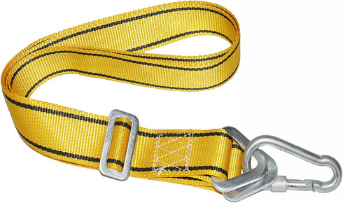 Heavy Duty Boxing Bag Hanger Strap Mount - Yellow, Supports Up to 1000lbs, Adjustable Length 40-80in, Ideal for Boxing