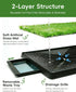 CyberPaws 25" 20", Dog Grass Pad with Tray x Artificial Grass Puppy Potty Training Pad, Reusable Indoor Outdoor Pet