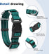 Reflective Martingale Dog Collar with Quick Release Buckle, Adjustable Soft Padded Nylon Collar for All Dogs